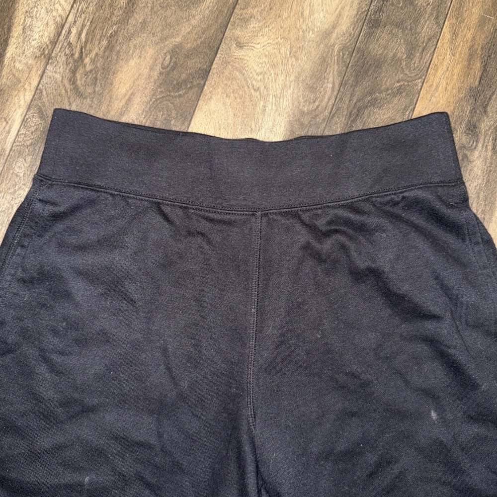 Champion Fleece Shorts Athleticwear Black Drawstring Pockets Men's Size M - Picture 2 of 7